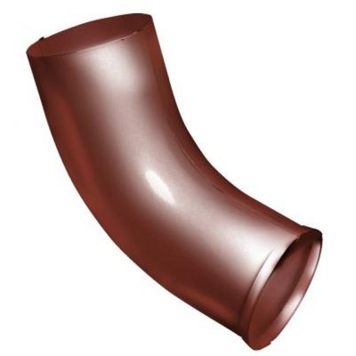 Водосток Grand Line 125x90 – Колено сливное RAL 8004