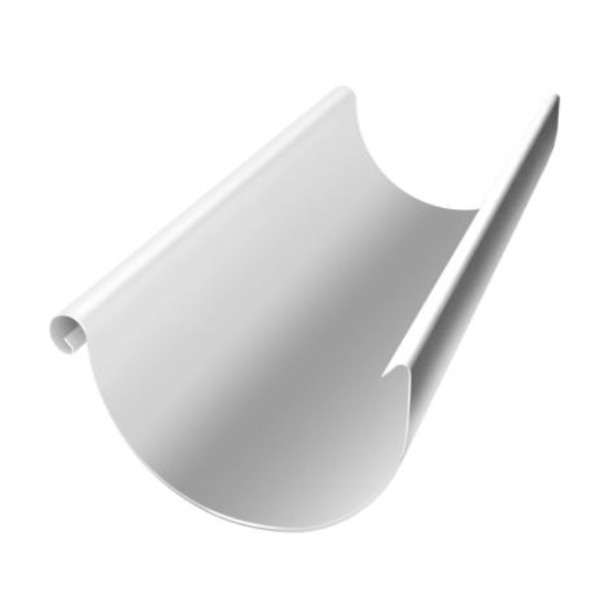 Водосток Grand Line 125x90 – Желоб 3м RAL 9003 купить в Пустошке