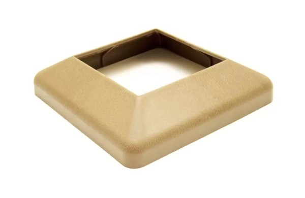 Крышка нижняя ПВХ для столба Deckart 100х100 Орех купить в Пустошке