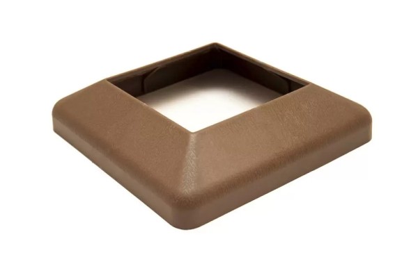 Крышка нижняя ПВХ для столба Deckart 100х100 Шоколад купить в Пустошке