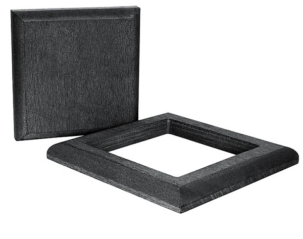 Комплект крышка и юбка ДПК для столба Polivan DENPASAR черный купить в Пустошке