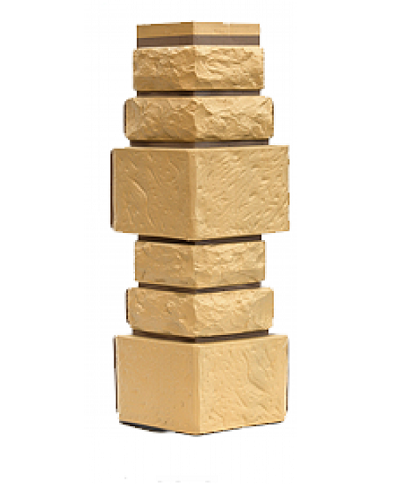 Угол T-Сайдинг-Дикий Камень Желтый купить в Пустошке