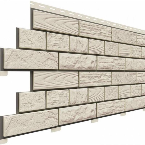 Фасадные панели (Цокольный Сайдинг) Доломит Москва Мраморный купить в Пустошке