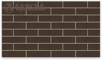 Фасадные Термопанели Аляска Amsterdam brown купить в Пустошке