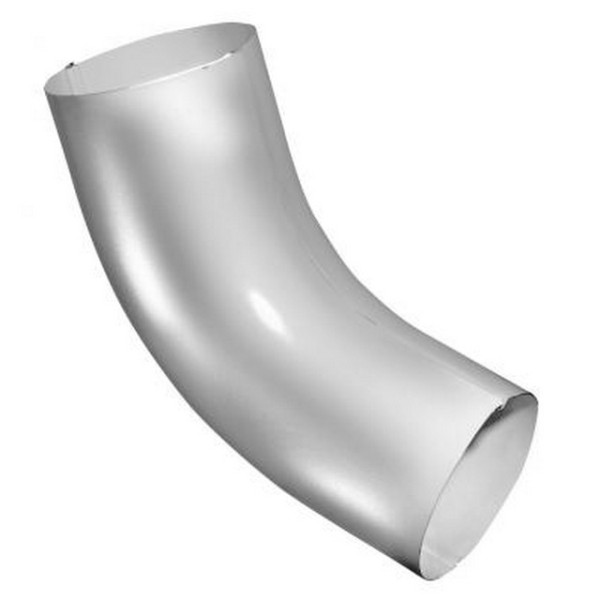 Водосток Grand Line 125x90 – Колено трубы RAL 9003 купить в Пустошке