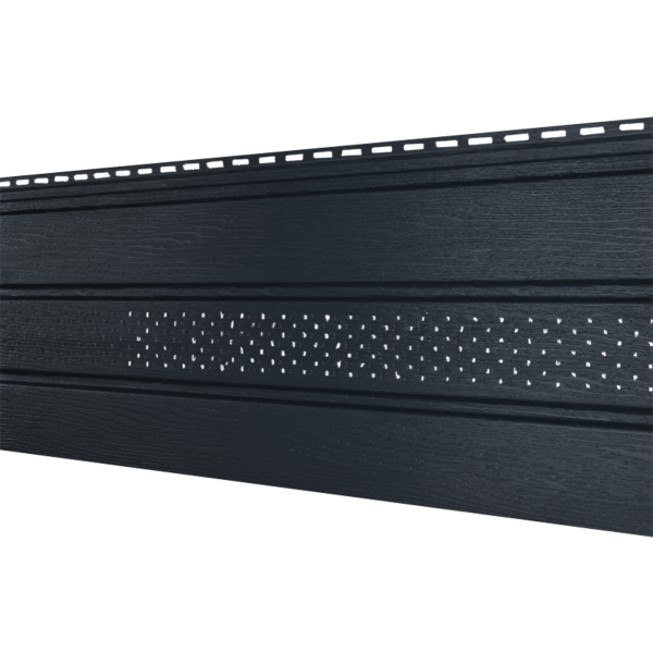 Софит Ю-Пласт Классический, перфорация по центру графит купить в Пустошке