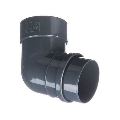 Колено 72° Docke Lux ПВХ - Графит купить в Пустошке