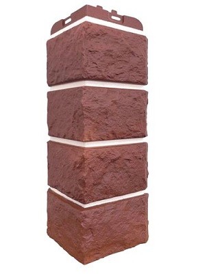 Угол наружный Grand Line Колотый Камень Корица, Шов белый купить в Пустошке