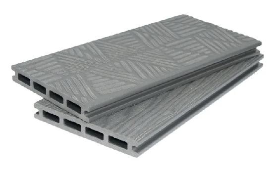 Террасная доска ДПК POLIVAN GROUP 3D+3D NEW пустотелая двухсторонняя DENPASAR Серый купить в Пустошке