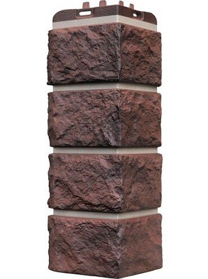 Угол наружный Grand Line Колотый Камень Кофе, Шов темно-бежевый купить в Пустошке