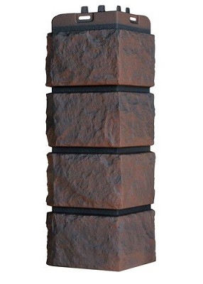 Угол наружный Grand Line Колотый Камень Трюфель, Шов чёрный купить в Пустошке