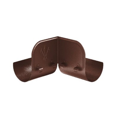 Водосток Aquasistem, Система 125x90 - Ограничитель перелива угловой RAL 8017 Коричневый matt