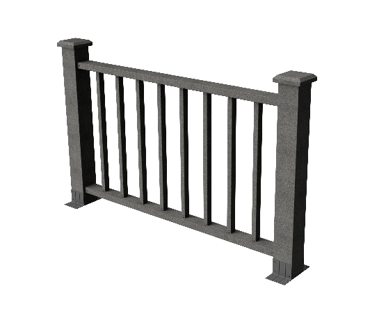 Ограждения декоративное ДПК GRINDERDECO Альма 1500 со скрытым крепежом серый базальт купить в Пустошке