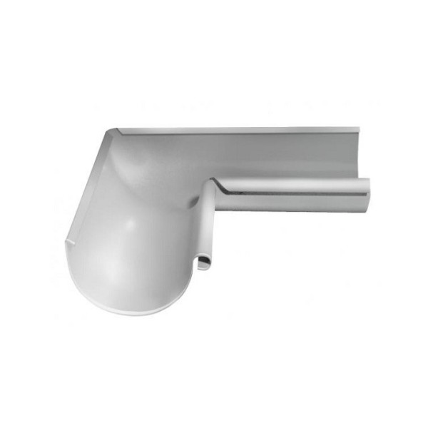 Водосток Grand Line 125x90 – Угол внутренний 90° RAL 9003 купить в Пустошке