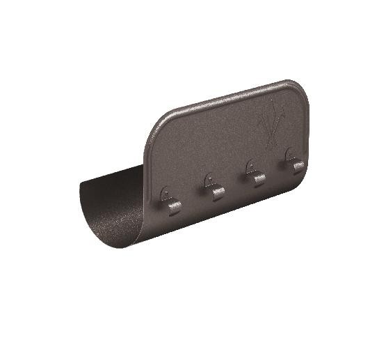 Водосток Aquasistem, Система 125x90 - Ограничитель перелива прямой RR 32 Тёмно-коричневый matt купить в Пустошке