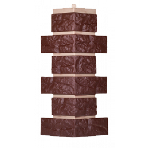 Угол T-Сайдинг-Кирпич Лондон Брик Коричневый купить в Пустошке