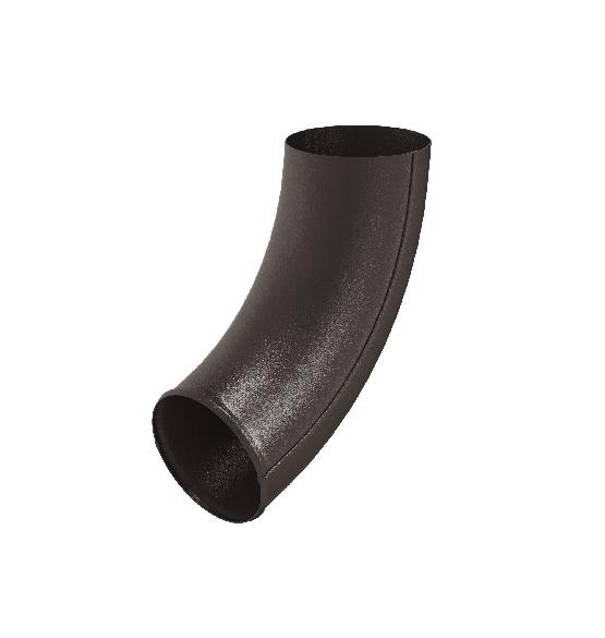 Водосток Aquasistem, Система 125x90 - Отвод трубы RR 32 Тёмно-коричневый matt купить в Пустошке