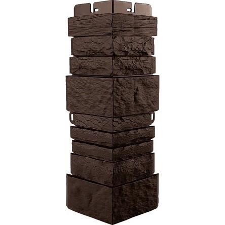 Угол наружный Альта-Профиль Скалистый камень ЭКО Коричневый купить в Пустошке