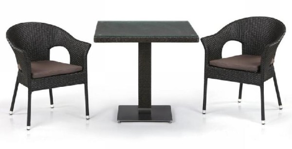 Комплект плетеной мебели AFINA из иск. ротанга T605SWT/Y79A-W53 Brown 2Pcs купить в Пустошке