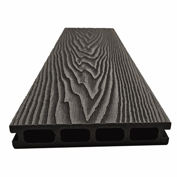 Террасная доская ДПК NanoWood Double 3D Антрацит купить в Пустошке