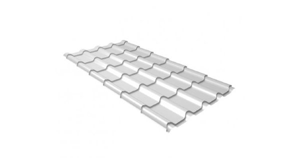 Металлочерепица камея 0,5 Satin RAL 9003 сигнальный белый купить в Пустошке