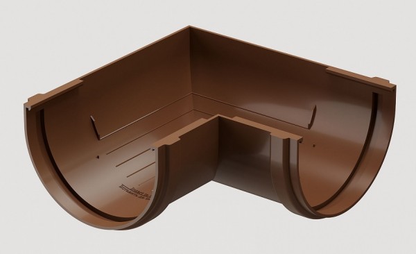 Угловой элемент 90˚ПВХ Docke STANDART Светло-коричневый купить в Пустошке