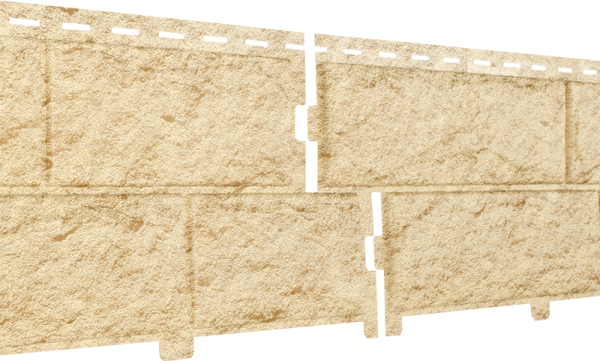 Фасадная панель Ю-Пласт Стоун-хаус камень золотистый (двойной замок) купить в Пустошке