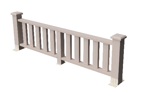 Ограждения декоративное ДПК GRINDERDECO Эрес выбеленый дуб купить в Пустошке