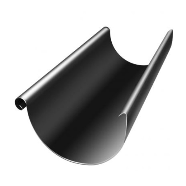 Водосток Grand Line 125x90 – Желоб 3м RAL 9005 купить в Пустошке