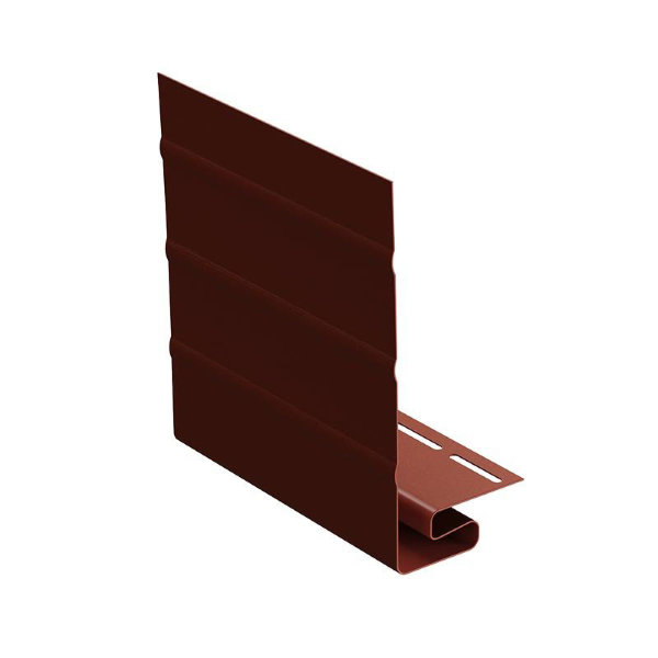 Ветровая J фаска планка для сайдинга, гранат купить в Пустошке