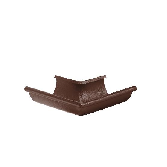 Водосток Aquasistem, Система 125x90 - Угол желоба, наружный 90° RAL 8017 Коричневый matt купить в Пустошке