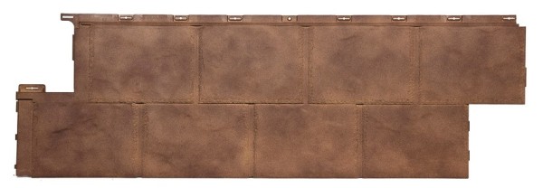 Фасадная панель T-Сайдинг Ладога ЭКО-2 - ОРЕХ купить в Пустошке