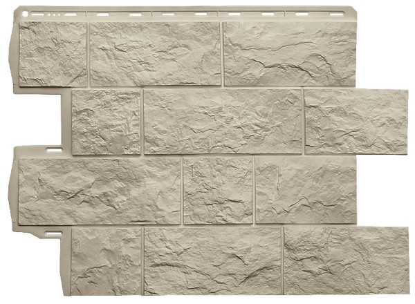 Фасадная панель Альта-Профиль Туф ЭКО Кремовый купить в Пустошке