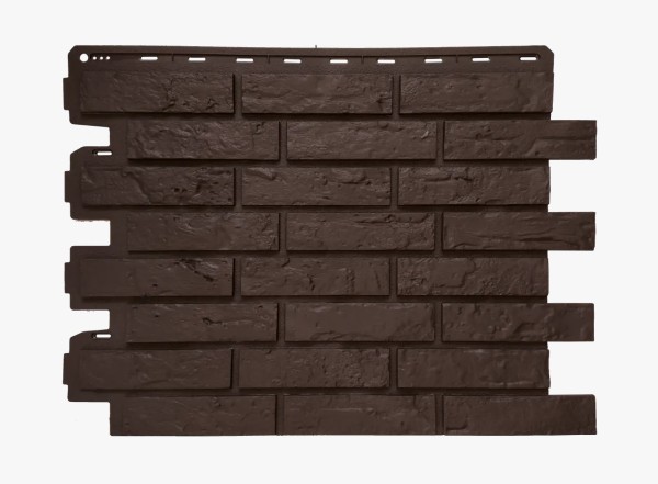 Фасадная панель Альта-Профиль Кирпич Рижский ЭКО Коричневый купить в Пустошке
