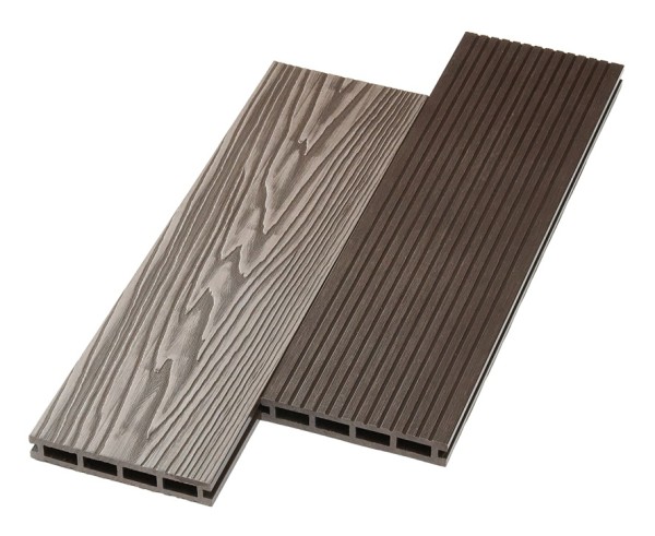 Террасная доска ДПК NanoWood двусторонняя New 3D тиснение + вельвет Венге купить в Пустошке