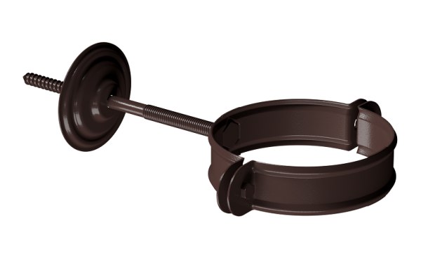 Хомут трубы D90 Döcke STAL PREMIUM Шоколад, (RAL 8019) купить в Пустошке