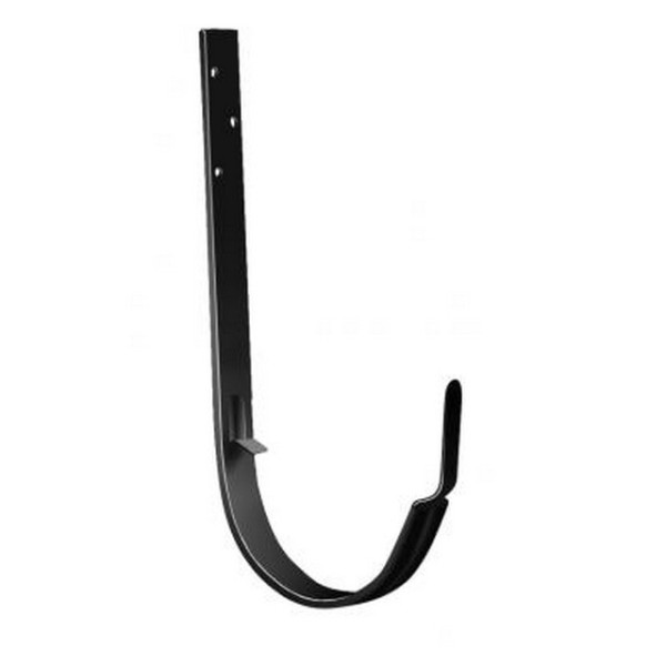 Водосток Grand Line 125x90 – Кронштейн длинный RAL 9005 купить в Пустошке