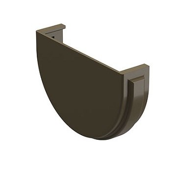 Заглушка желоба Docke Premium ПВХ - Каштан купить в Пустошке