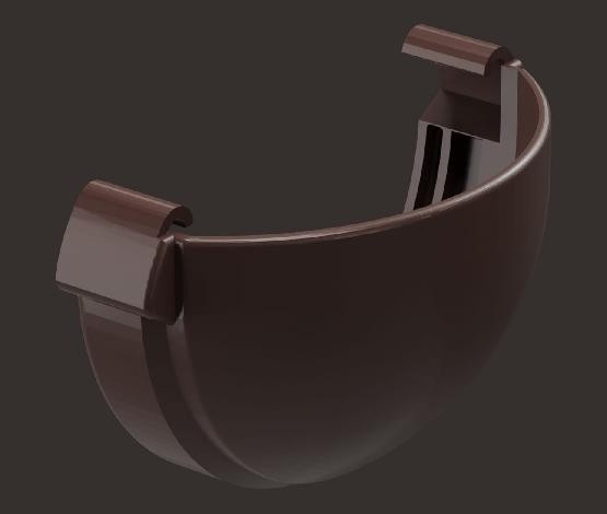 Заглушка желоба Docke Lux ПВХ - Шоколад купить в Пустошке