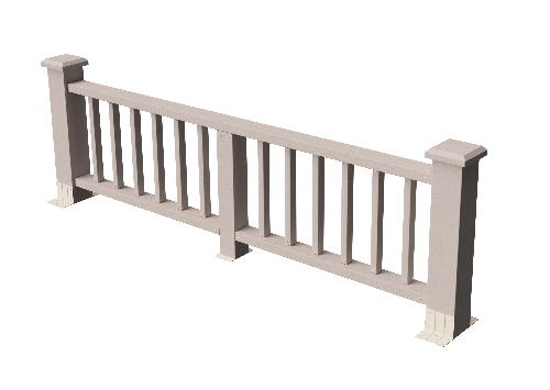 Ограждения декоративное ДПК GRINDERDECO Троя выбеленный дуб купить в Пустошке