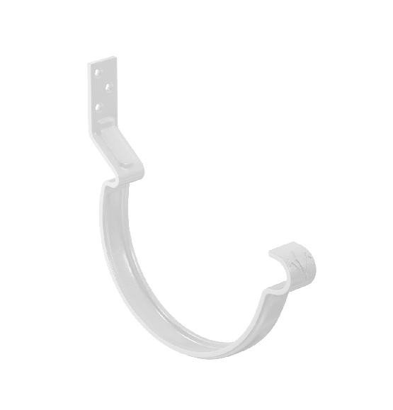 Водосток Aquasistem, система 150/100 - Крюк крепления желоба короткий RAL 9003 Белый купить в Пустошке