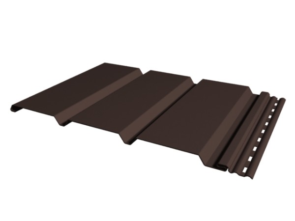 Софит к сайдингу ГЛАДКИЙ TECOS ТЁМНЫЙ-КАШТАН купить в Пустошке