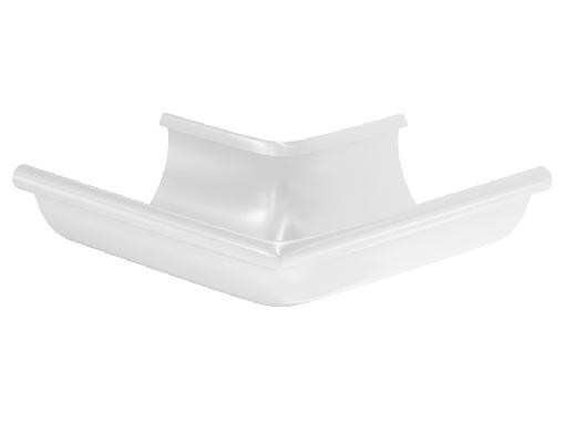 Водосток Aquasistem, система 125x90 - Угол желоба, наружный 90° RR 20 Белый купить в Пустошке