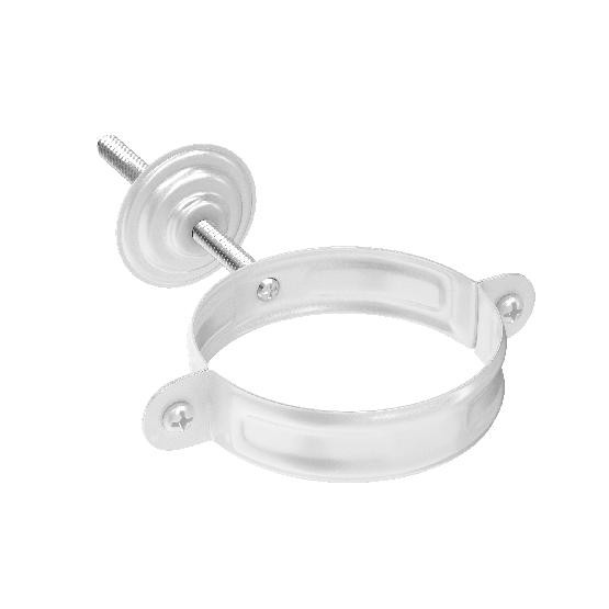 Водосток Aquasistem, система 125x90 - Комплект крепления трубы RR 20 Белый купить в Пустошке