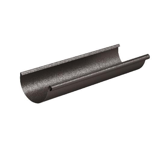 Водосток Aquasistem, Система 125/90 - Желоб водосточный 3 метра RR 32 Тёмно-коричневый matt купить в Пустошке