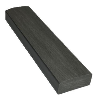 Лавочный брус Ecodecking Некст полнотелый брашированный 70х35 графит (под заказ) купить в Пустошке