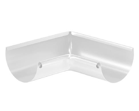 Водосток Aquasistem, система 150/100 - Угол желоба, внутренний 90° RAL 9003 Белый купить в Пустошке