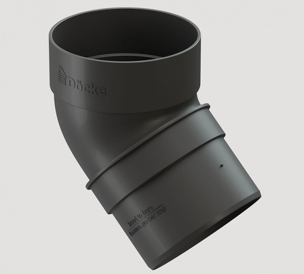 Колено 45˚ПВХ Docke STANDART серый купить в Пустошке