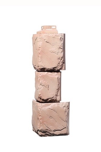 Угол наружный «Камень крупный» Терракотовый купить в Пустошке