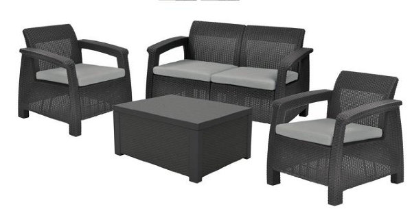 Комплект Corfu box set со столиком-ящиком для подушек (Европа) купить в Пустошке